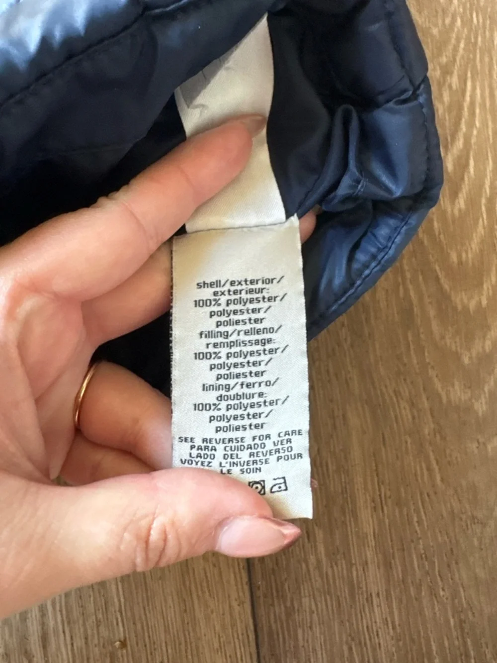 Calvin Klein Toddler Navy Puffer Vest